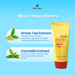 3W Clinic BB Cream UV Sun Block SPF50 PA+++ 50ml