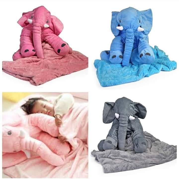 Elephant Pillow With Blanket_0