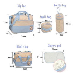 5 Pcs Nappy Bag Set