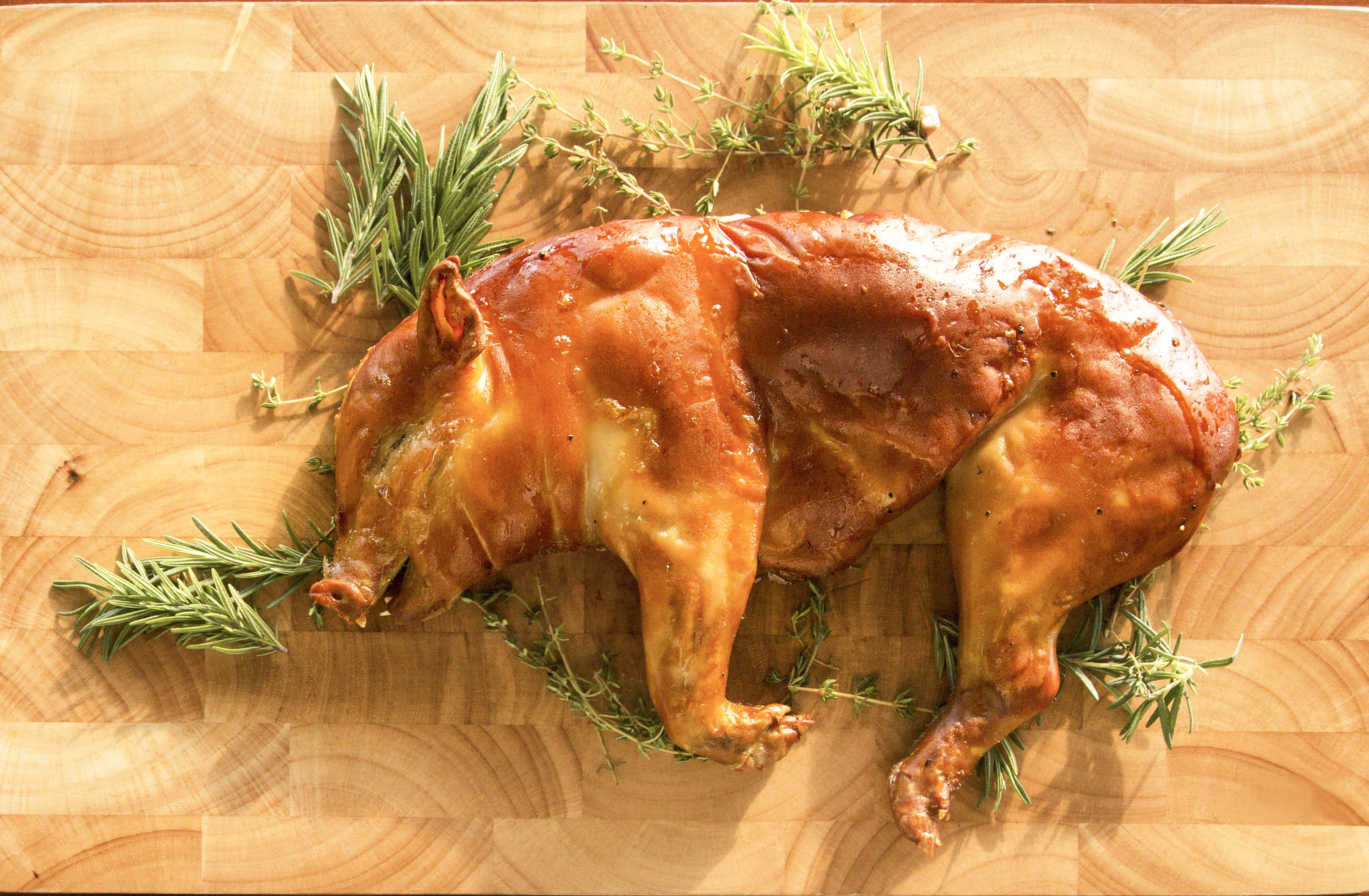 Slow-roasted Spanish Suckling Pig, whole