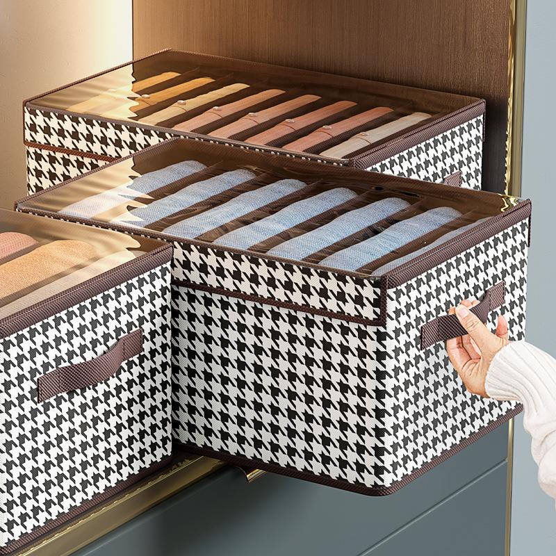 9 Compartment Divided Wardrobe Clothes Organizer