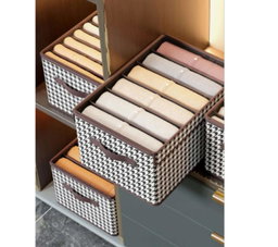 9 Compartment Divided Wardrobe Clothes Organizer