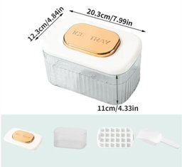 Easy Release Press Type Ice Tray & Storage