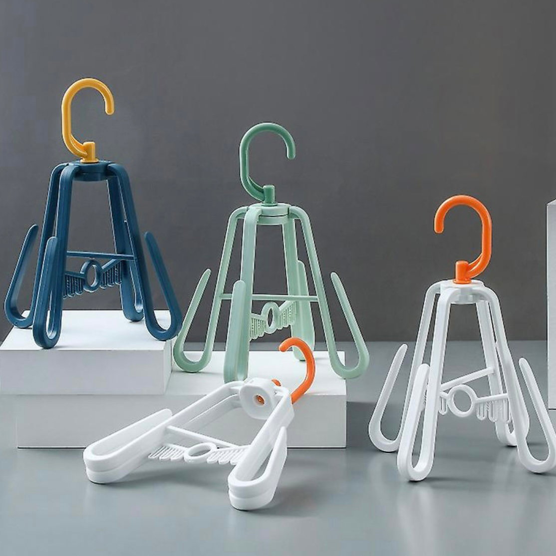 4 Hook Rotatable Shoe Drying Hanger_0