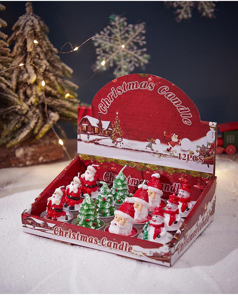 Christmas Table Decor Candles - 6 PCs_3