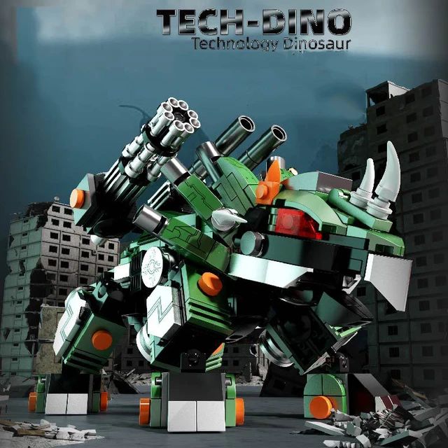 Tech-Dino Triceratops Lego Dupe_0