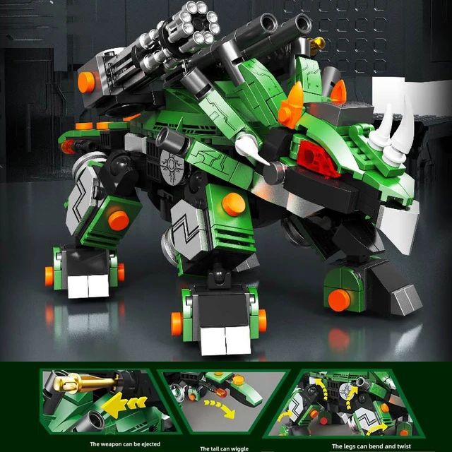Tech-Dino Triceratops Lego Dupe_1