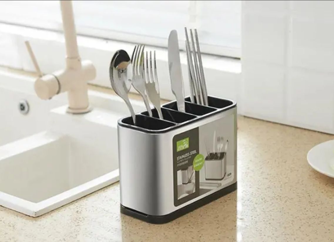 Stainless Steel Cutlery Holder_0