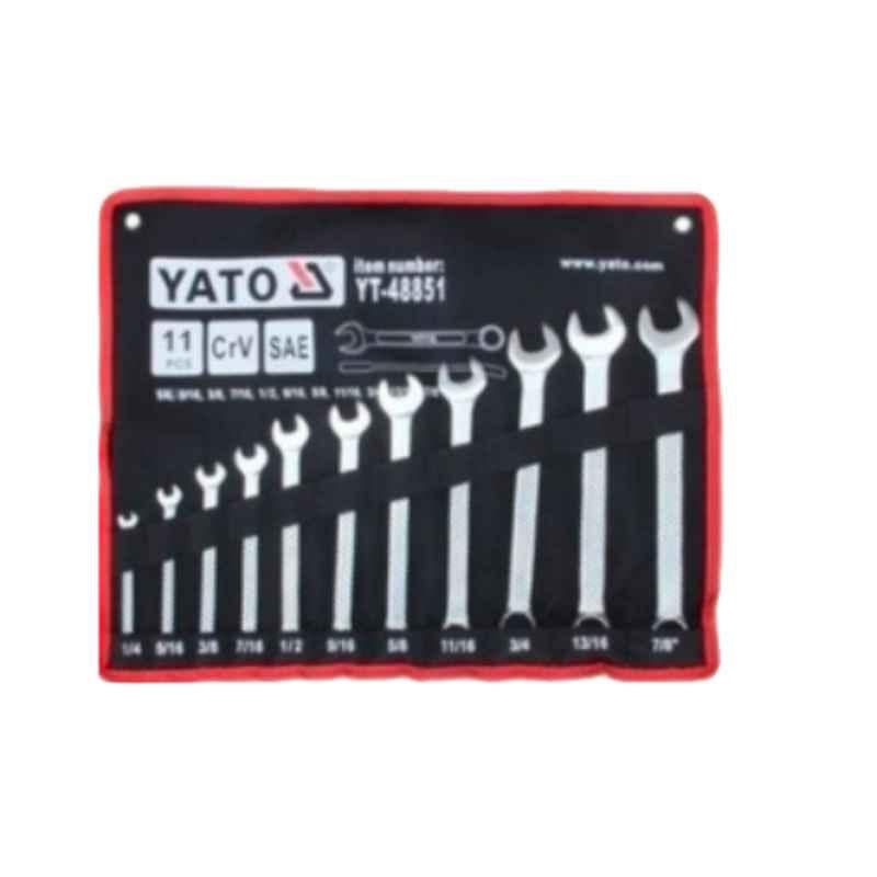 YATO COMBINATION SPANNER SET 1/4 TO 7/8 11PCS_0