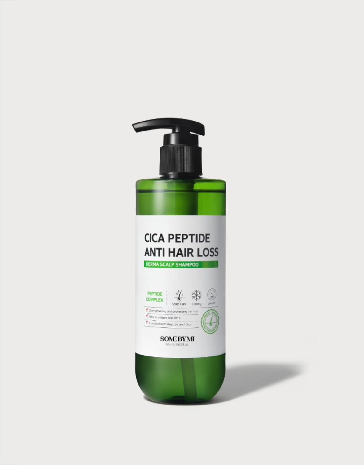 Some By Mi Cica Peptide Anti Hair Loss Derma Scalp Shampoo 285ml_0