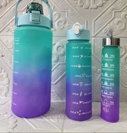 3 Pcs Motivational Bottle Set