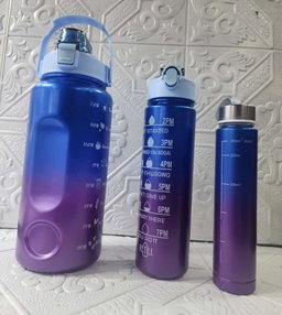 3 Pcs Motivational Bottle Set