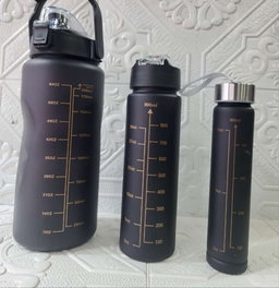 3 Pcs Motivational Bottle Set