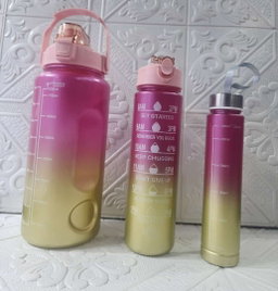 3 Pcs Motivational Bottle Set