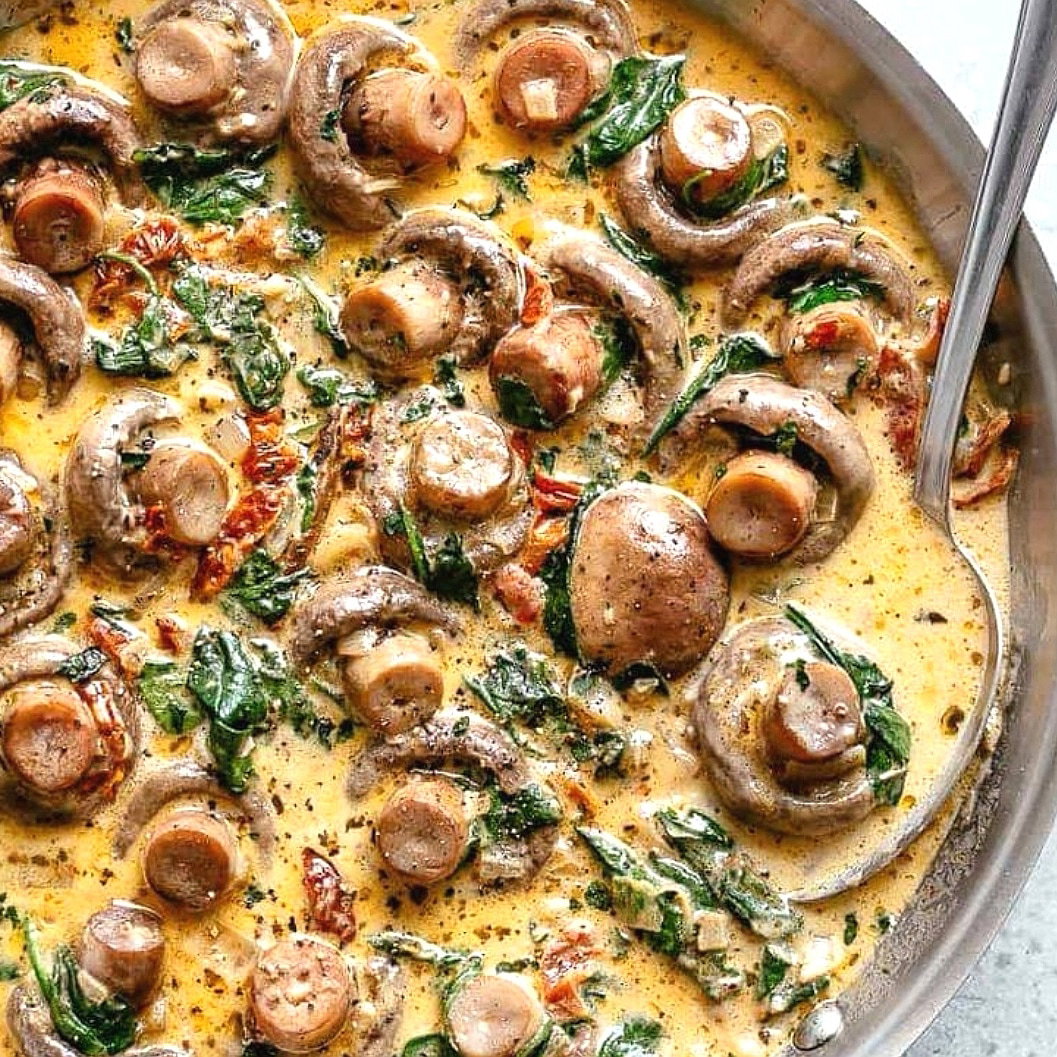 Creme Butter Satueed White Button Mushroom N Herbs