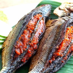 Grilled Stuffed Homemade Chilli Kambong Fish