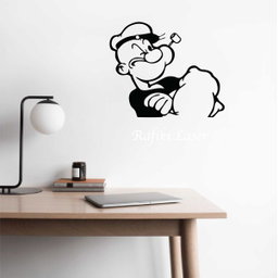 Popeye the Sailor Man Metal Wall Art Decor