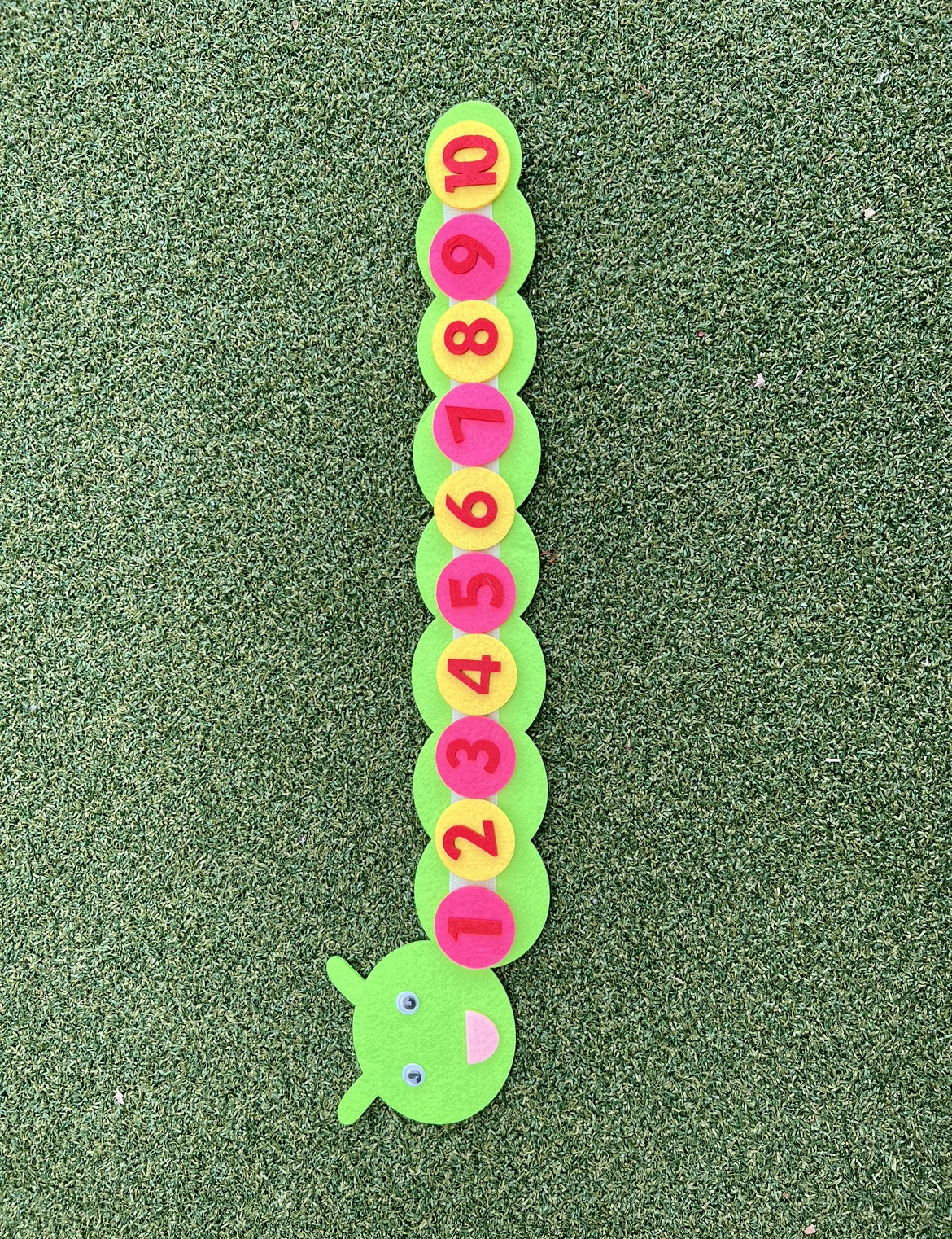 Felt caterpillar - numbers_0