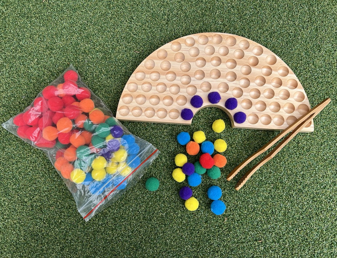 Wooden rainbow board