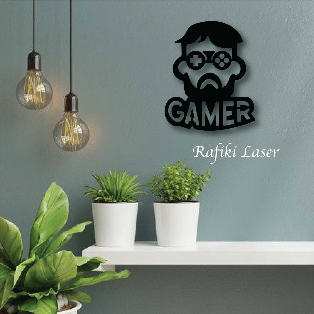 Gamer Metal Wall Art Decor