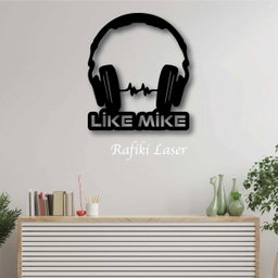 Personalized Headphones Metal Wall Art Decor