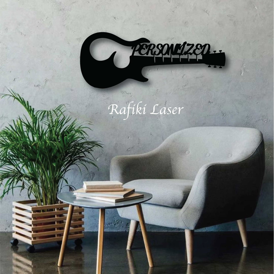 Personalized Guitar Metal Wall Art Decor