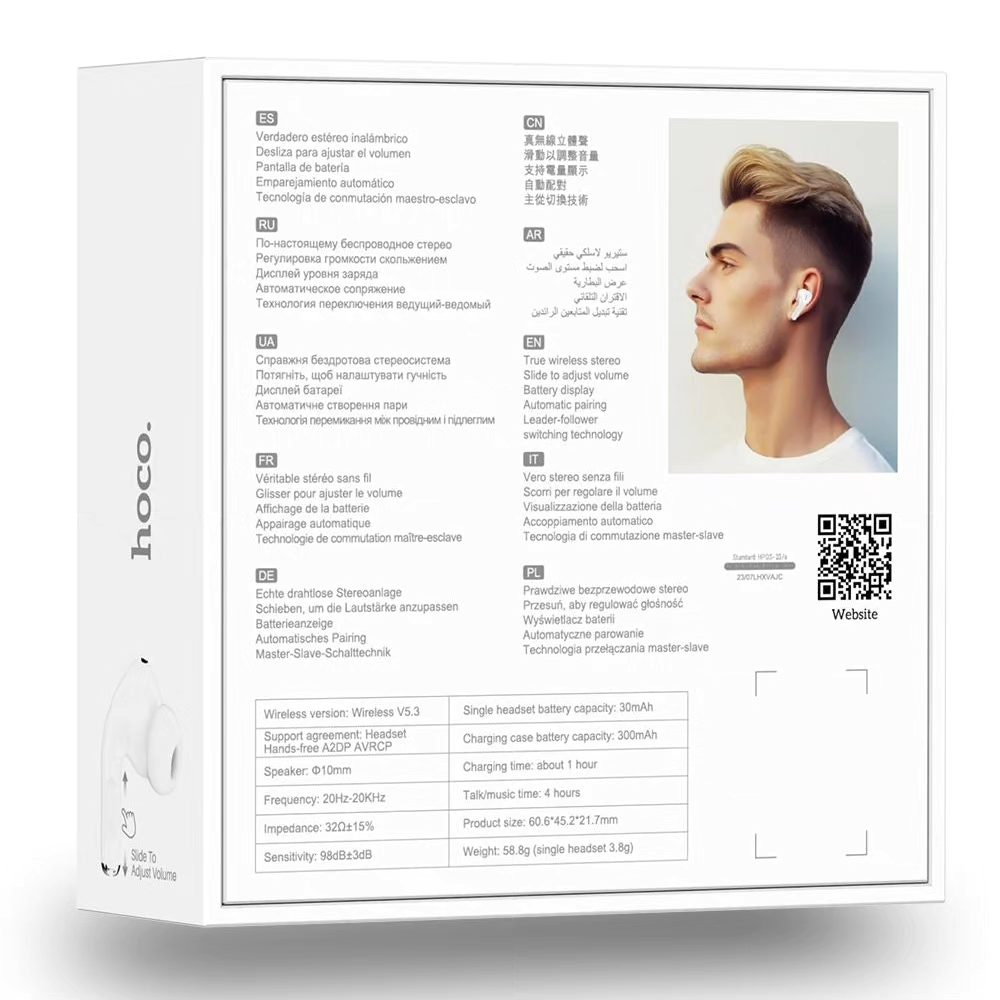 Hoco EW56 Plus ANC True Wireless headset_2