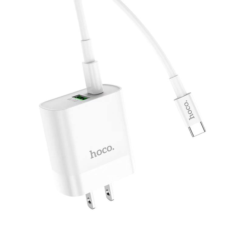 Wall charger “C80 Rapido” PD + QC3.0 US plug set with Lightening cable_4