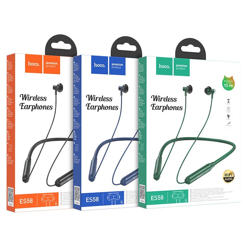 Hoco Wireless earphones ES58 neck earphone with mic_1