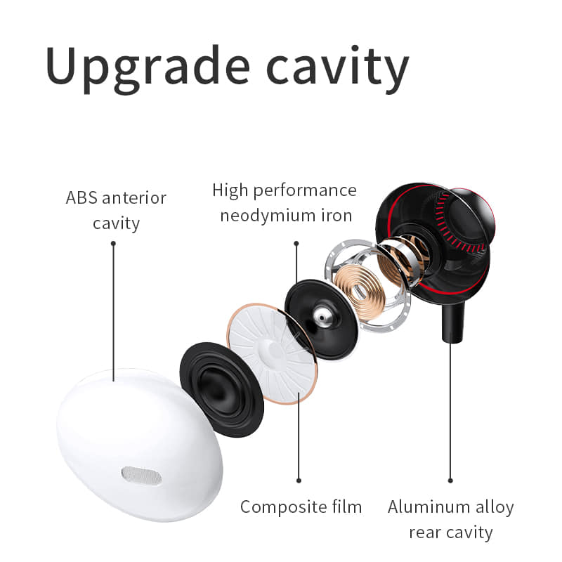 Joyroom JR-E208 3.5mm in-ear wired hifi stereo bass metal earphone_7
