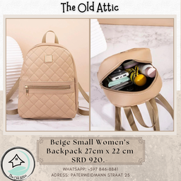 Small Beige women's Backpack