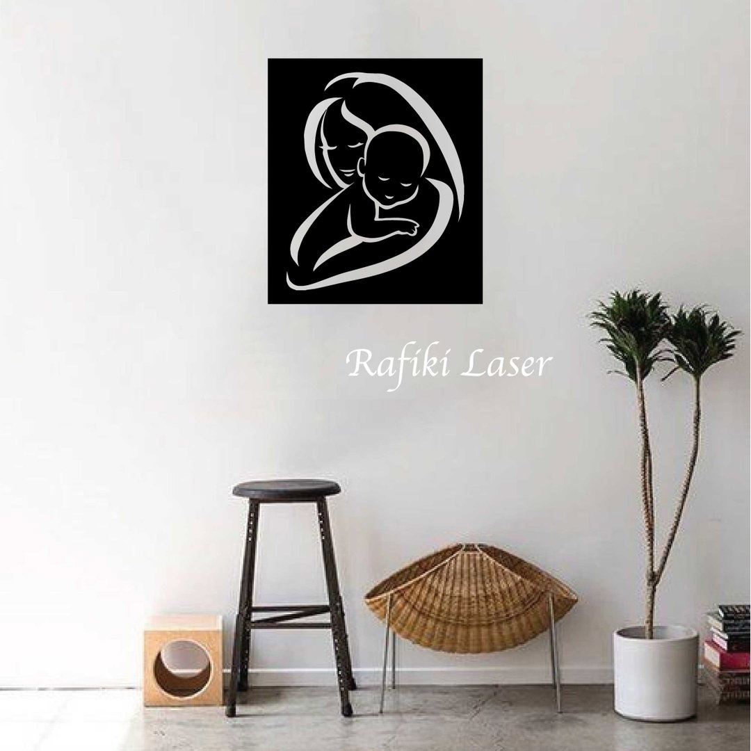 Mother's Care Metal Wall Art Decor