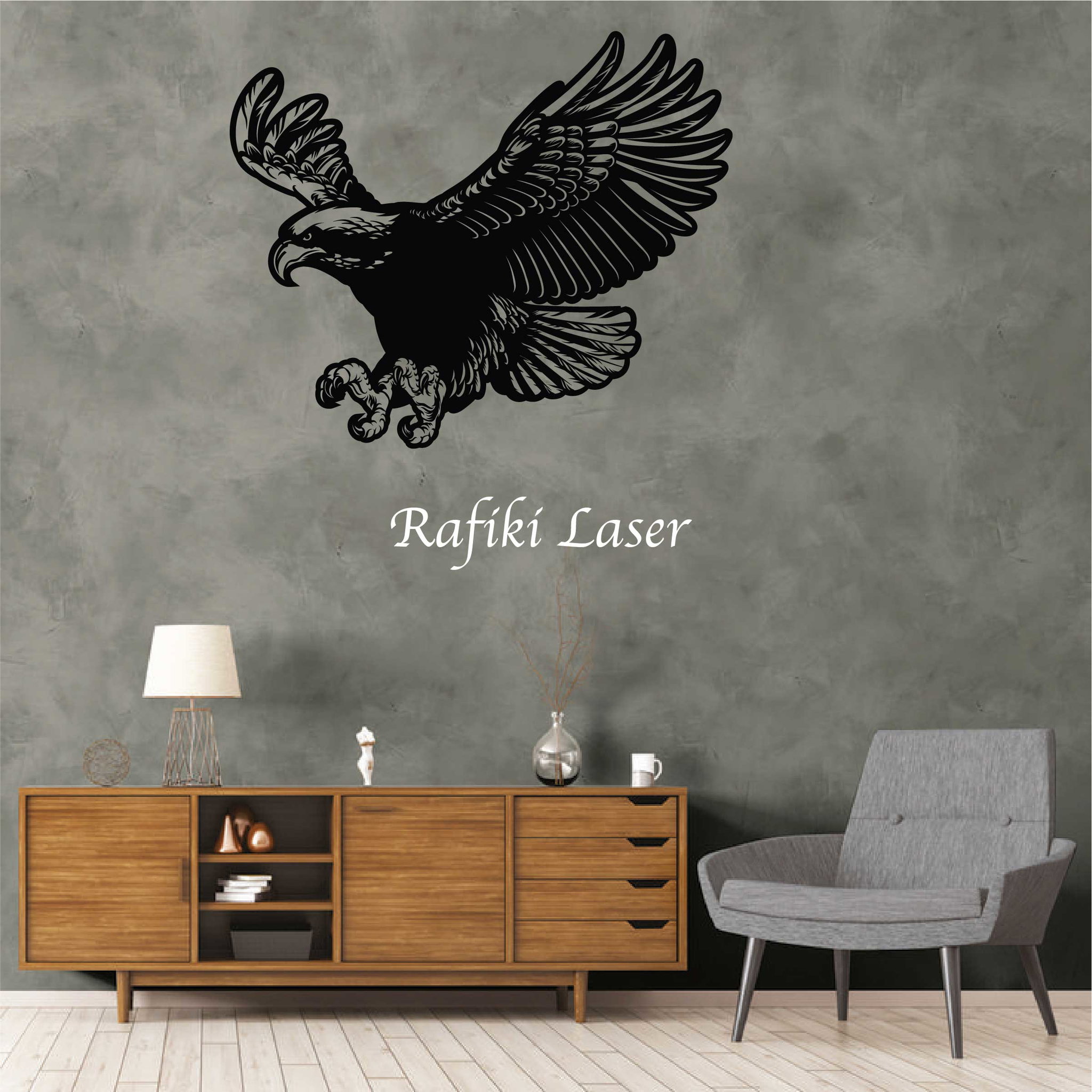 Eagle Flying Metal Wall Art Decor_0
