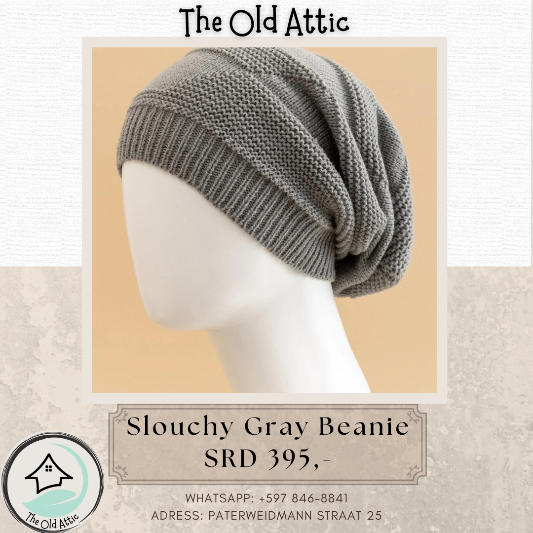 Slouchy Gray beanie