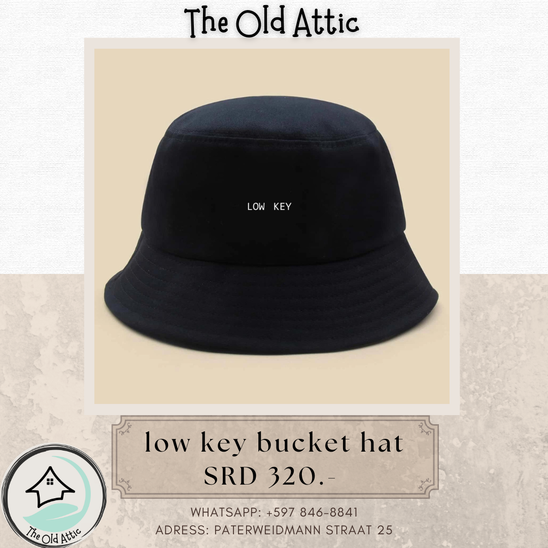 low key Bucket hat