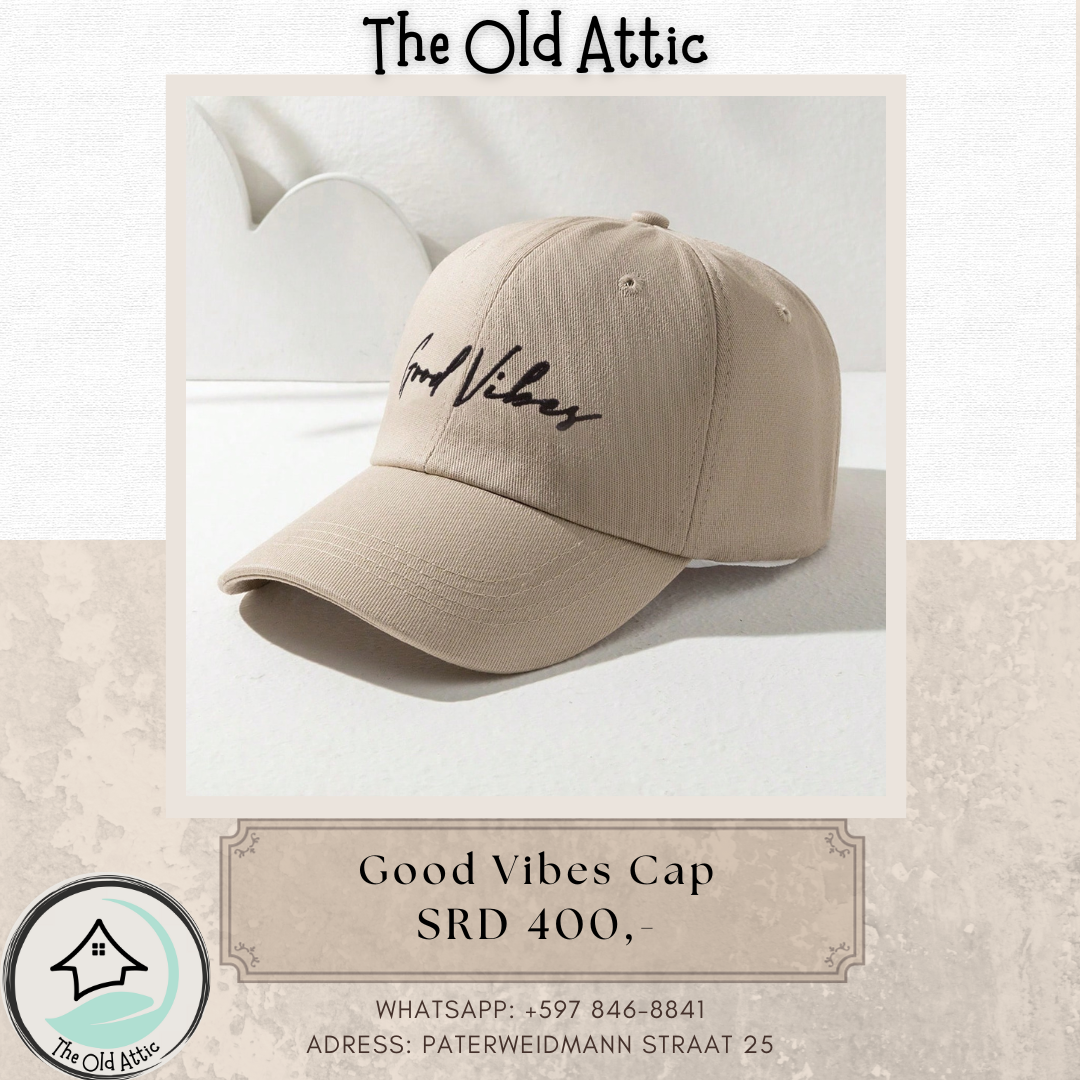 Good Vibes Beige Cap_0