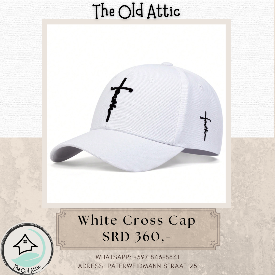 Cross White Cap