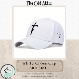 Cross White Cap