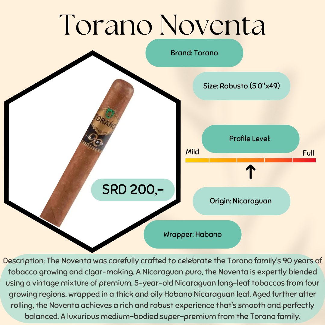 Torano Noventa Santiago (Robusto) (5.0"x49)