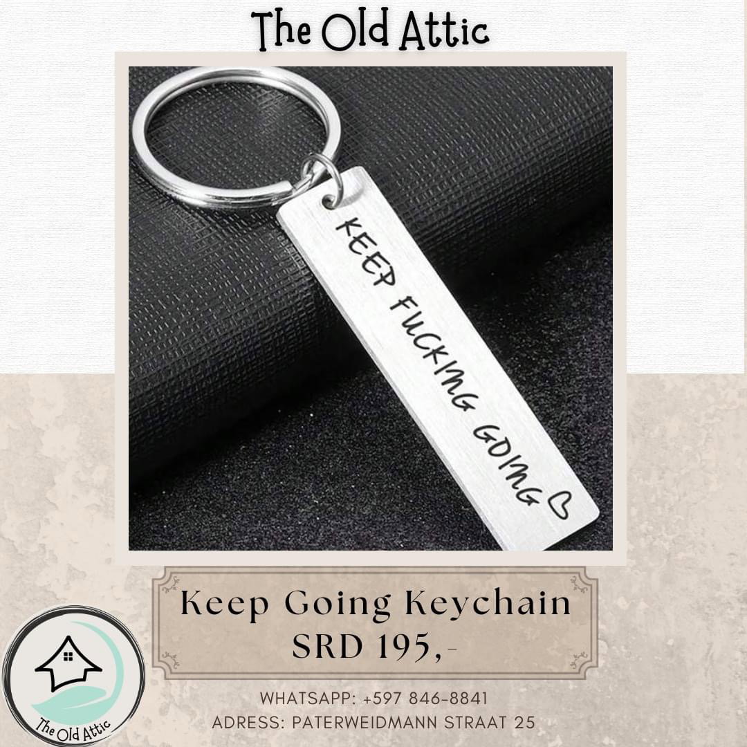 Keep going keychain
