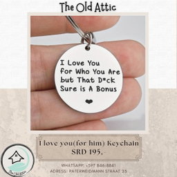 I love you (for him) keychain 