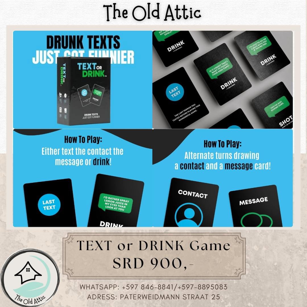 Text or drink game