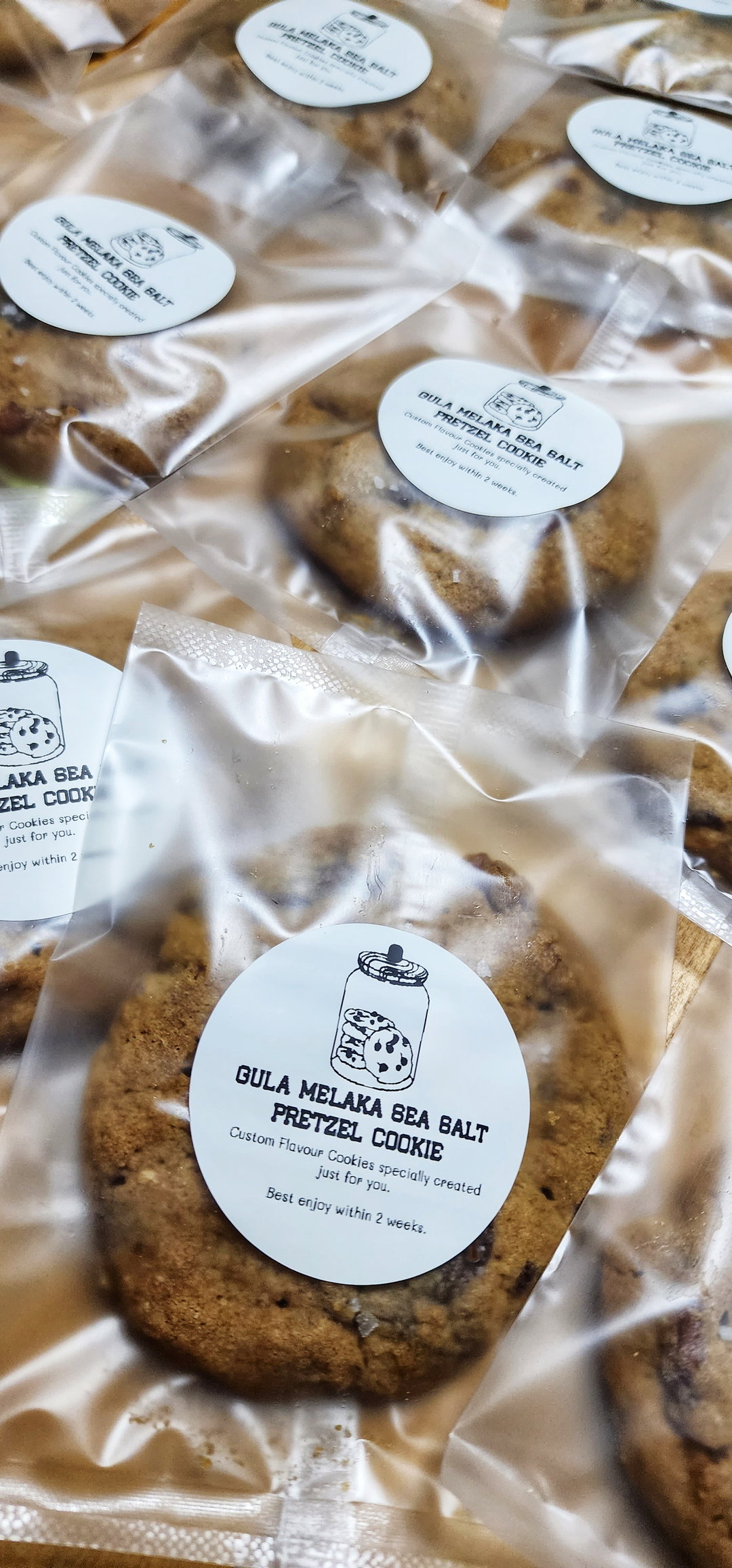 Gula Melaka Sea Salt Pretzels Cookies (10 pcs)