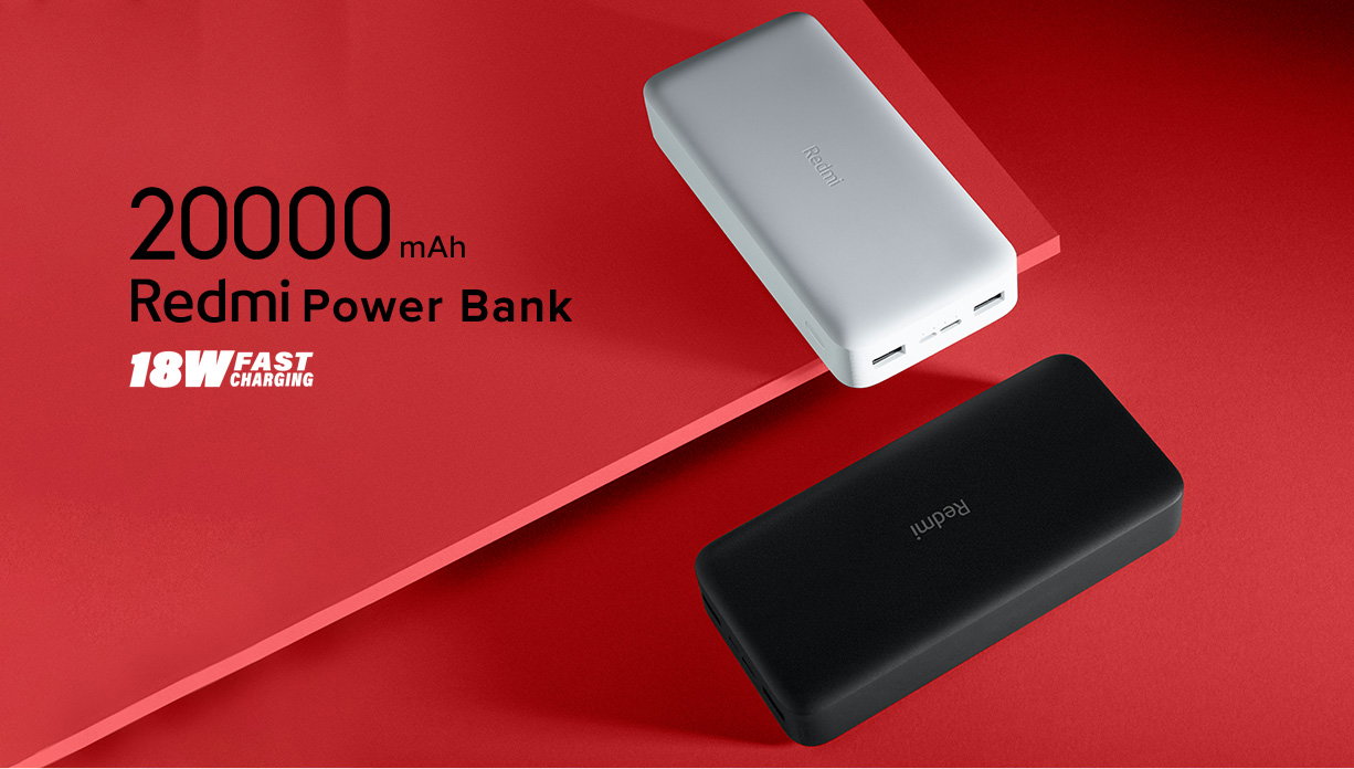Xiaomi ‎PB200LZM Redmi 20000mAh Li-Polymer Power Bank, USB Type C and Micro USB Ports, 18W Fast Charging, Low Power Mode, Black_1