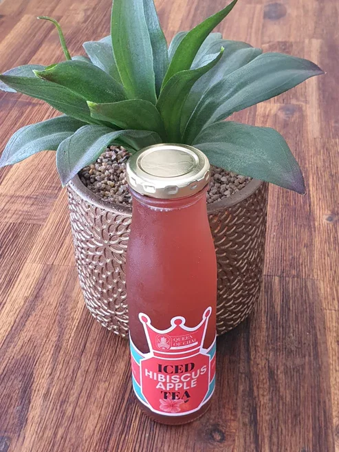 Iced Hibiscus Apple Tea