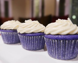 Purple Velvet Cream Cheese Cupcakes - 1 Dozen