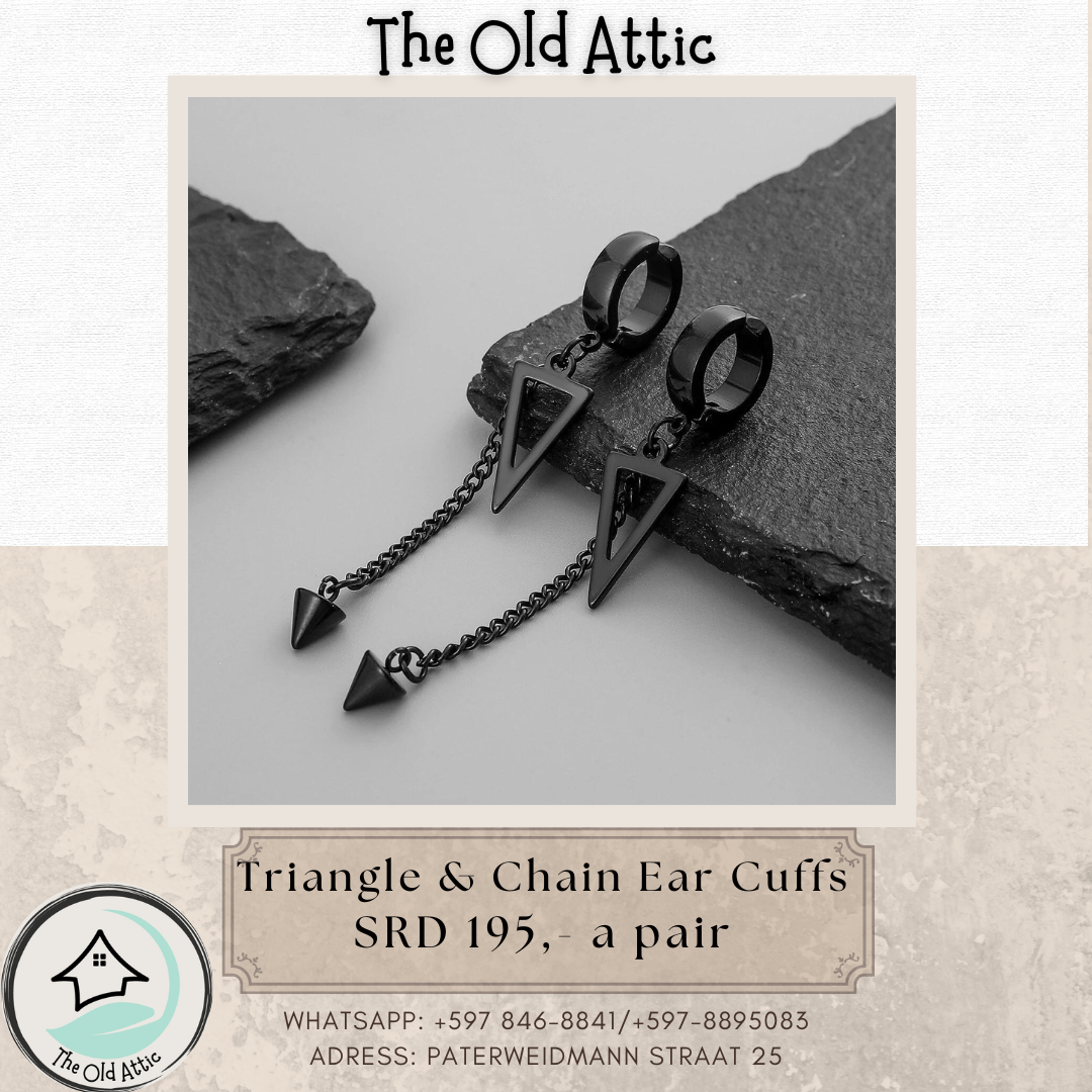 Triangle & Chain Ear Cuffs_0