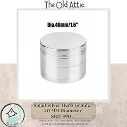 small Silver Herb Grinder