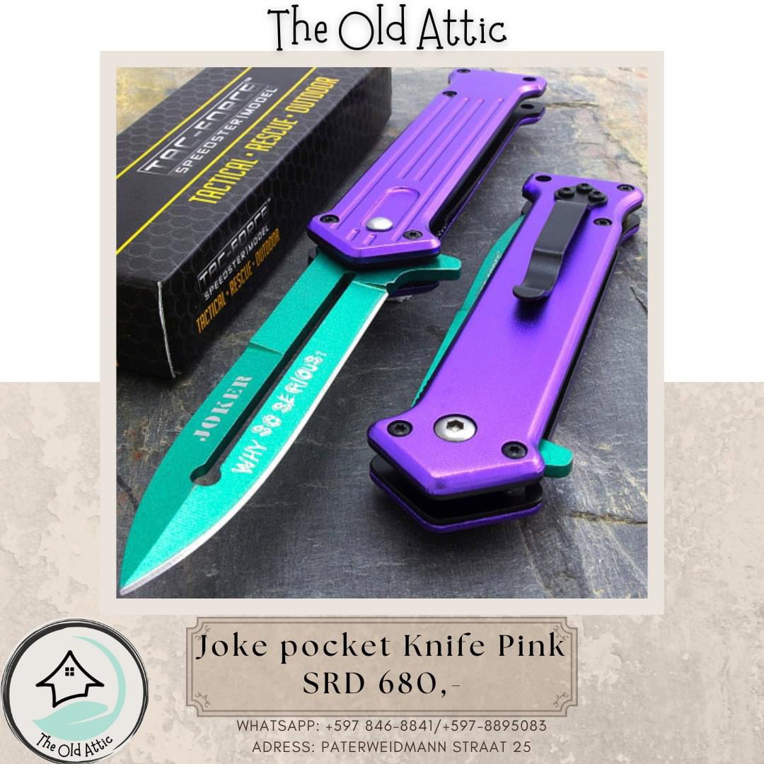 Joker Pocket Knife Pink_0