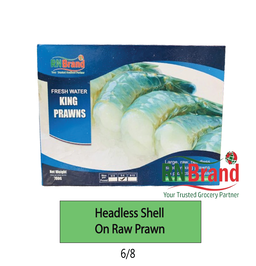 King Prawn Head Less Shell on Block 